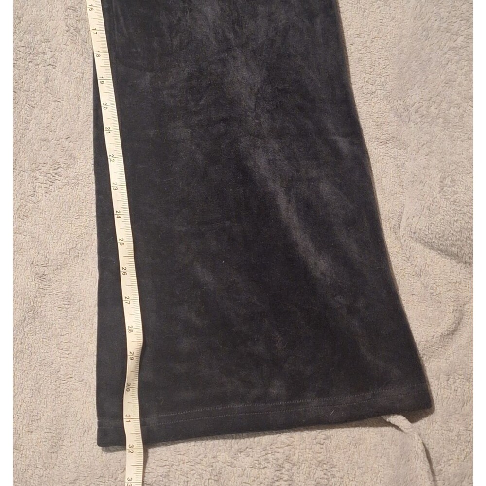 TRUE RELIGION-Velour Women XS Joggers-Black Velvet Sweatpants-Straight Leg - Picture 8 of 11
